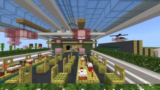 Screenshot of the Minecraft Bedrock Marketplace product Cherry Mansion created by Eescal Studios.
