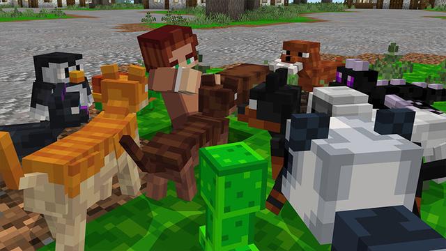 Screenshot of the Minecraft Bedrock Marketplace product Cute Pets created by Eescal Studios.