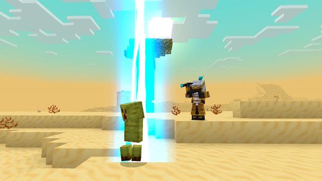 Screenshot of the Minecraft Bedrock Marketplace product Desert Revamped Add-On created by Eescal Studios.