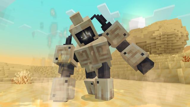 Screenshot of the Minecraft Bedrock Marketplace product Desert Revamped Add-On created by Eescal Studios.