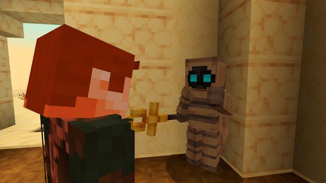 Screenshot of the Minecraft Bedrock Marketplace product Desert Revamped Add-On created by Eescal Studios.