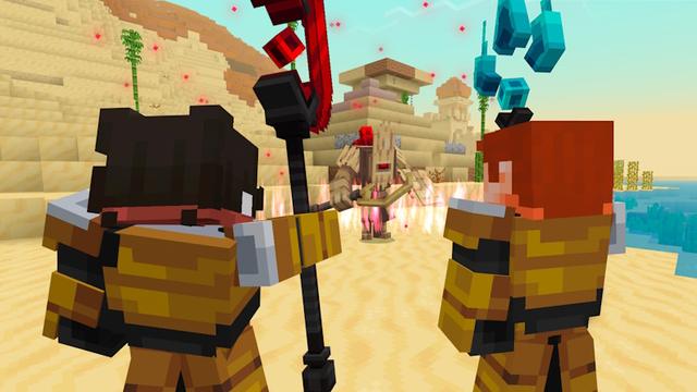 Screenshot of the Minecraft Bedrock Marketplace product Desert Revamped Add-On created by Eescal Studios.
