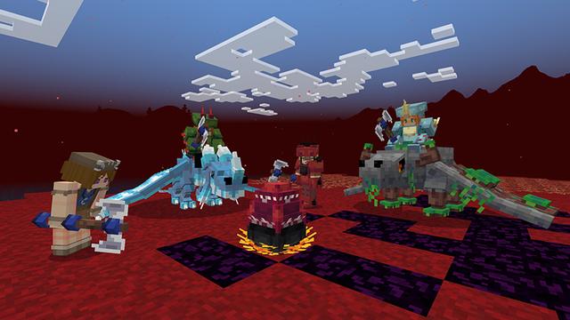 Screenshot of the Minecraft Bedrock Marketplace product Dragons Mash-Up created by Eescal Studios.