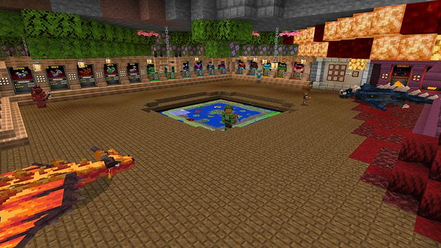 Screenshot of the Minecraft Bedrock Marketplace product Dragons Mash-Up created by Eescal Studios.