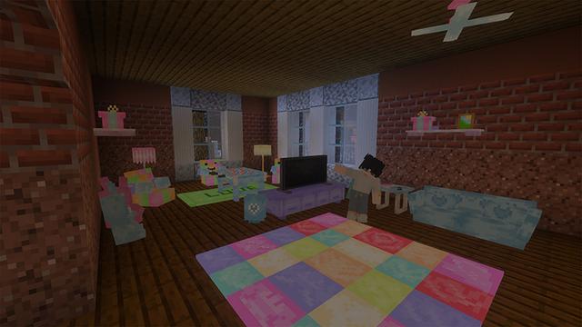 Screenshot of the Minecraft Bedrock Marketplace product Dream Pastel Furniture created by Eescal Studios.
