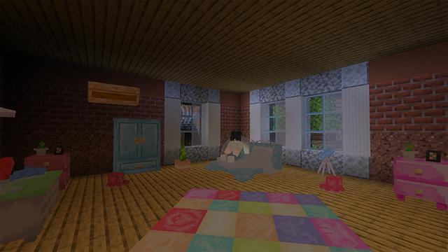 Screenshot of the Minecraft Bedrock Marketplace product Dream Pastel Furniture created by Eescal Studios.
