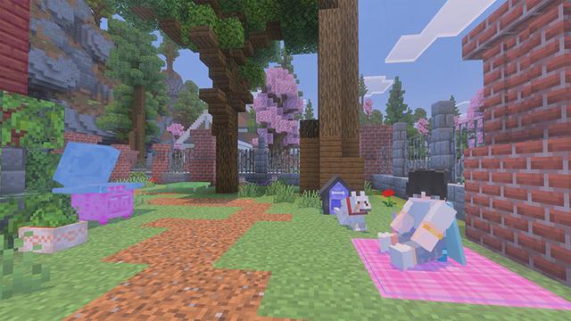 Screenshot of the Minecraft Bedrock Marketplace product Dream Pastel Furniture created by Eescal Studios.