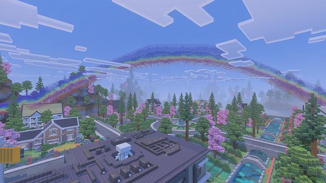 Screenshot of the Minecraft Bedrock Marketplace product Dream Pastel Furniture created by Eescal Studios.