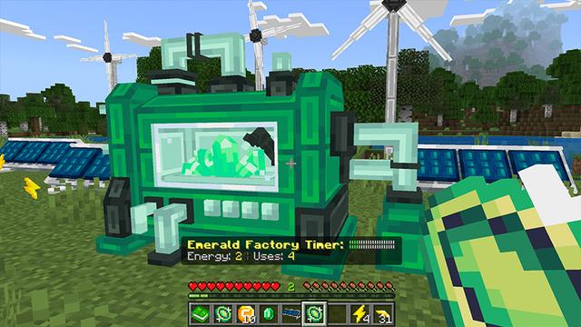 Screenshot of the Minecraft Bedrock Marketplace product Factories Add-On created by Eescal Studios.