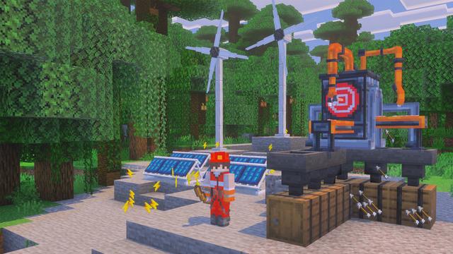 Screenshot of the Minecraft Bedrock Marketplace product Factories Add-On created by Eescal Studios.