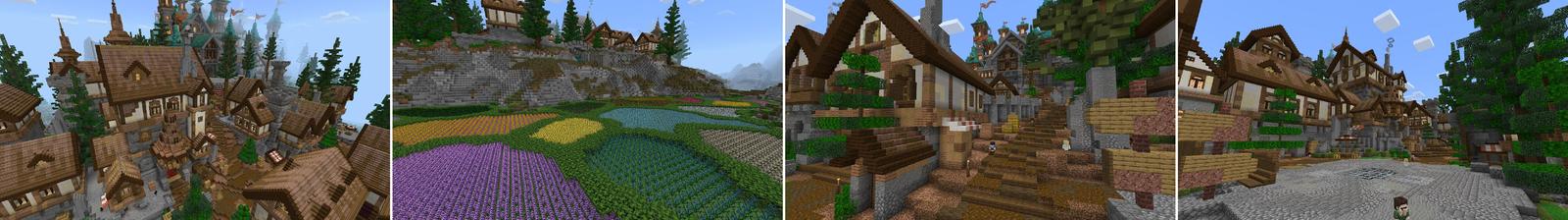 Panorama of the Minecraft Bedrock Marketplace product Flower Expansion created by Eescal Studios.