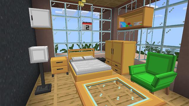 Screenshot of the Minecraft Bedrock Marketplace product Furnish IT created by Eescal Studios.