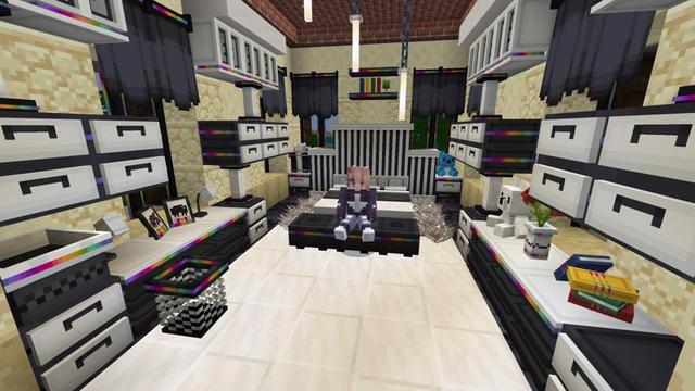Screenshot of the Minecraft Bedrock Marketplace product Furniture RGB created by Eescal Studios.