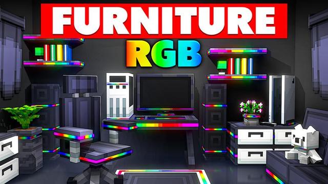 Thumbnail of the Minecraft Bedrock Marketplace product Furniture RGB created by Eescal Studios.