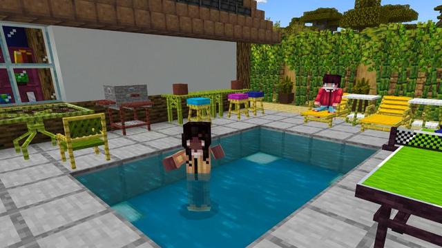 Screenshot of the Minecraft Bedrock Marketplace product Furniture Add-On created by Eescal Studios.