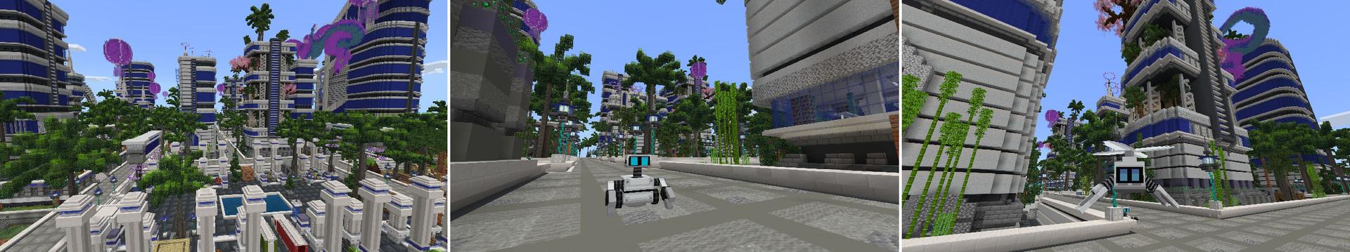 Panorama of the Minecraft Bedrock Marketplace product Future created by Eescal Studios.