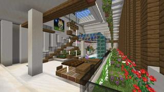 Screenshot of the Minecraft Bedrock Marketplace product Futuristic Mansion created by Eescal Studios.