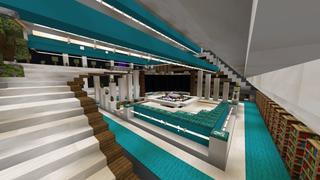 Screenshot of the Minecraft Bedrock Marketplace product Futuristic Mansion created by Eescal Studios.