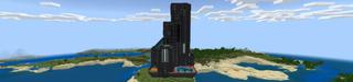 Panorama of the Minecraft Bedrock Marketplace product Giant Cyber Mansion created by Eescal Studios.