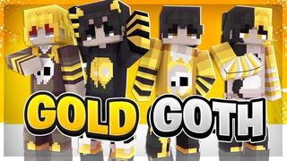 Thumbnail of the Minecraft Bedrock Marketplace product Gold Goth created by Eescal Studios.