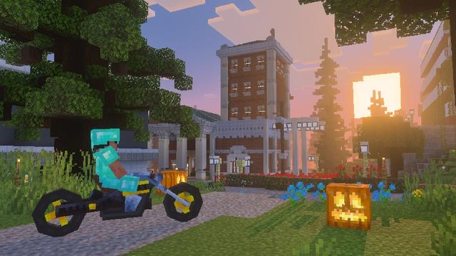 Screenshot of the Minecraft Bedrock Marketplace product HyperCars created by Eescal Studios.