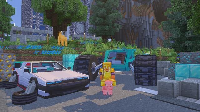Screenshot of the Minecraft Bedrock Marketplace product HyperCars created by Eescal Studios.
