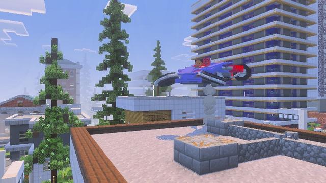 Screenshot of the Minecraft Bedrock Marketplace product HyperCars created by Eescal Studios.