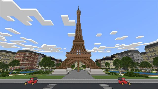 Screenshot of the Minecraft Bedrock Marketplace product Life in Paris created by Eescal Studios.