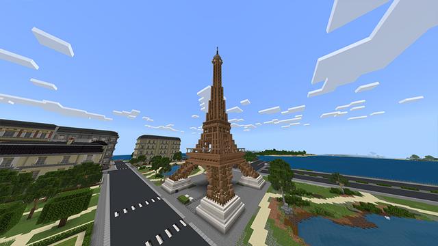 Screenshot of the Minecraft Bedrock Marketplace product Life in Paris created by Eescal Studios.