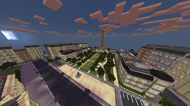 Screenshot of the Minecraft Bedrock Marketplace product Life in Paris created by Eescal Studios.
