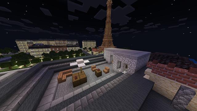 Screenshot of the Minecraft Bedrock Marketplace product Life in Paris created by Eescal Studios.