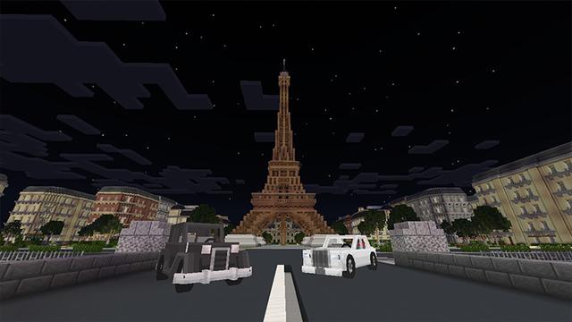 Screenshot of the Minecraft Bedrock Marketplace product Life in Paris created by Eescal Studios.