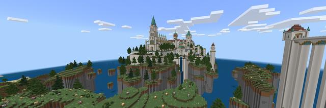 Panorama of the Minecraft Bedrock Marketplace product Lucky Blocks! created by Eescal Studios.
