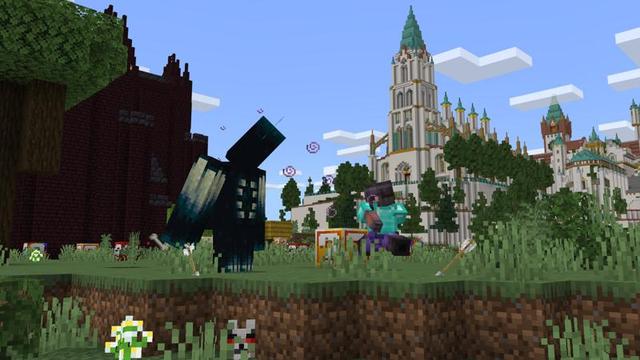 Screenshot of the Minecraft Bedrock Marketplace product Lucky Blocks! created by Eescal Studios.