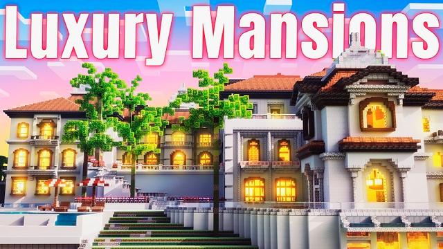 Thumbnail of the Minecraft Bedrock Marketplace product Luxury Mansions created by Eescal Studios.