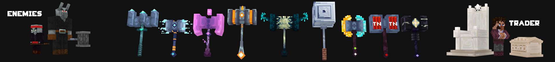 Panorama of the Minecraft Bedrock Marketplace product Mace Expansion created by Eescal Studios.