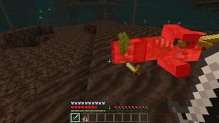 Screenshot of the Minecraft Bedrock Marketplace product Mobs Drop Random Loot created by Eescal Studios.