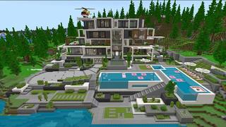 Screenshot of the Minecraft Bedrock Marketplace product Modern Luxury Mansion created by Eescal Studios.