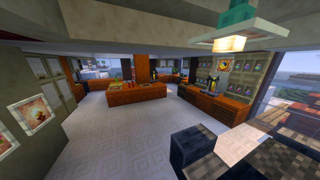 Screenshot of the Minecraft Bedrock Marketplace product Mountainside Mansion created by Eescal Studios.