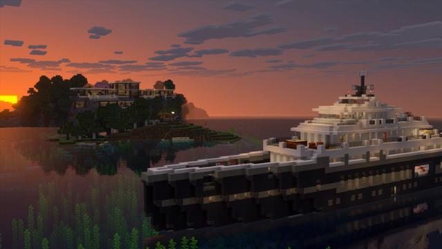 Screenshot of the Minecraft Bedrock Marketplace product Mountainside Mansion created by Eescal Studios.