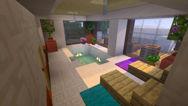 Screenshot of the Minecraft Bedrock Marketplace product Mountainside Mansion created by Eescal Studios.