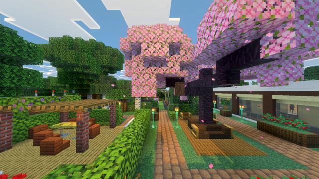 Screenshot of the Minecraft Bedrock Marketplace product Mountainside Mansion created by Eescal Studios.