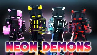 Thumbnail of the Minecraft Bedrock Marketplace product Neon Demons created by Eescal Studios.