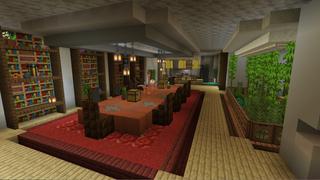Screenshot of the Minecraft Bedrock Marketplace product Netherite Mansion created by Eescal Studios.