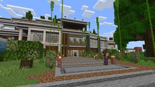 Screenshot of the Minecraft Bedrock Marketplace product Netherite Mansion created by Eescal Studios.