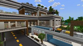 Screenshot of the Minecraft Bedrock Marketplace product Netherite Mansion created by Eescal Studios.