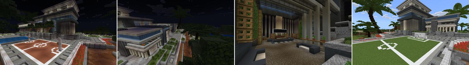 Panorama of the Minecraft Bedrock Marketplace product New Home created by Eescal Studios.