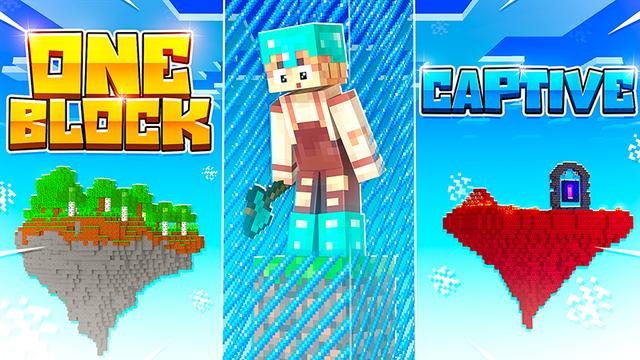 Thumbnail of the Minecraft Bedrock Marketplace product One Block Captive created by Eescal Studios.