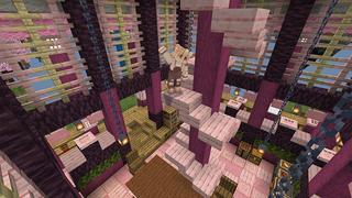 Screenshot of the Minecraft Bedrock Marketplace product One Block Sakura created by Eescal Studios.