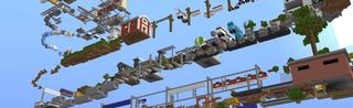 Panorama of the Minecraft Bedrock Marketplace product Only Up Parkour created by Eescal Studios.